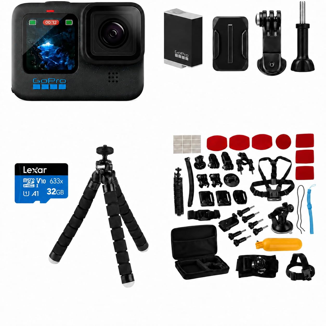 Amazon.com : GoPro HERO12 Black Waterproof Action Camera with 5.3